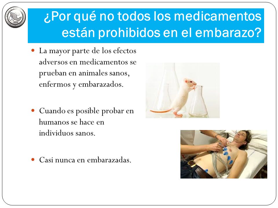 medicamentos prohibidos para mujeres embarazadas